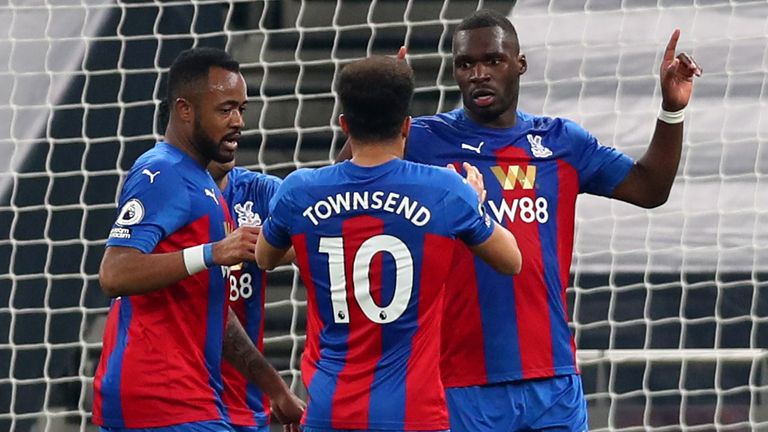 Christian Benteke celebrates his equaliser