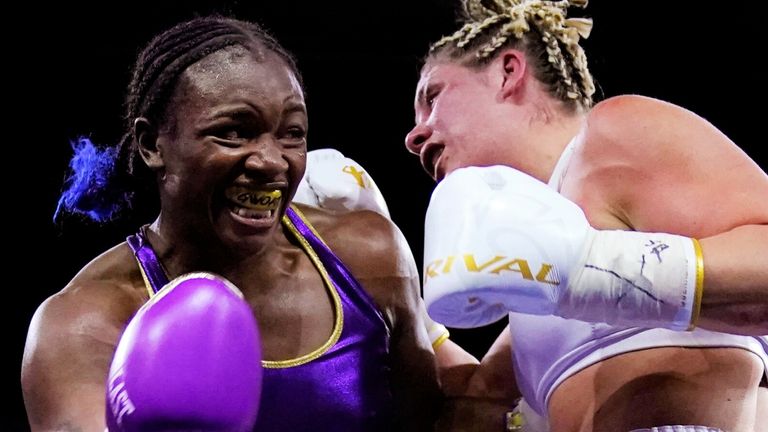 Claressa Shields defeats Marie-Eve Dicaire to become undisputed super-welterweight champion | Boxing News | Sky Sports