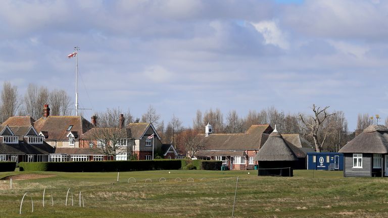 The clubhouse at Royal St George's in Sandwich, Kent