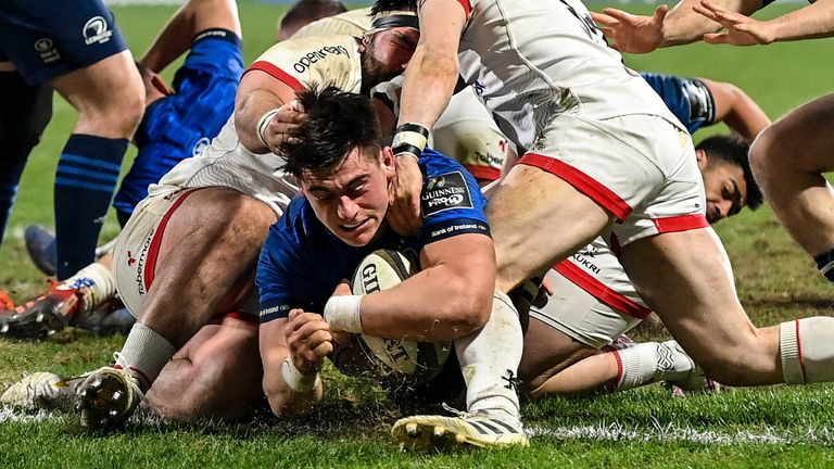 Dan Sheehan was among the try scorers as Leinster took advantage of a red card to beat Ulster 