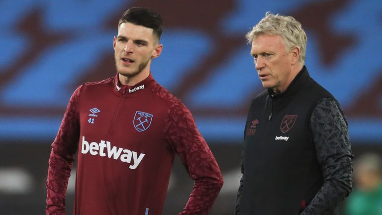 David Moyes n'envisagerait pas de vendre Declan Rice pour 100 millions de livres sterling