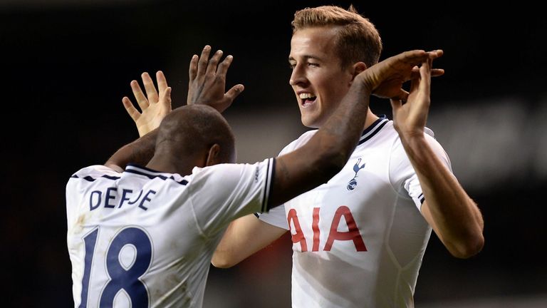 Jermain Defoe and Harry Kane were team-mates at Tottenham in 2013