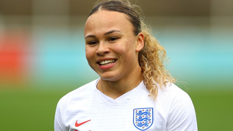 Ebony Salmon made her England debut in February (PA)