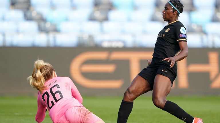 Ellie Roebuck made a number of superb saves, especially from Asisat Oshoala