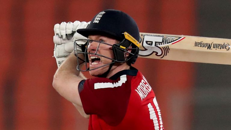 England captain Eoin Morgan is one of three left-handers that come in consecutively in the middle order