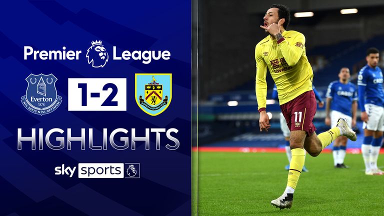 EVERTON 1-2 BURNLEY