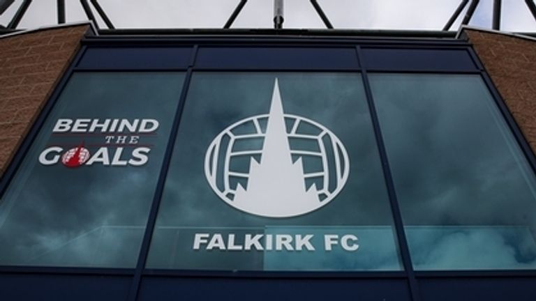 Falkirk were two points clear of Scottish League One when matches were suspended