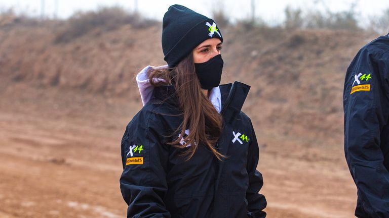 |Photographer: Eder Fernandez|Event: Preseason Testing|Circuit: MotorLand Aragon|Location: Alcaniz|Series: Extreme E|Country: Spain|Season: 2020|Keyword: 2020|Team: Team X44|Car: Spark ODYSSEY 21|Driver: Cristina Gutierrez|