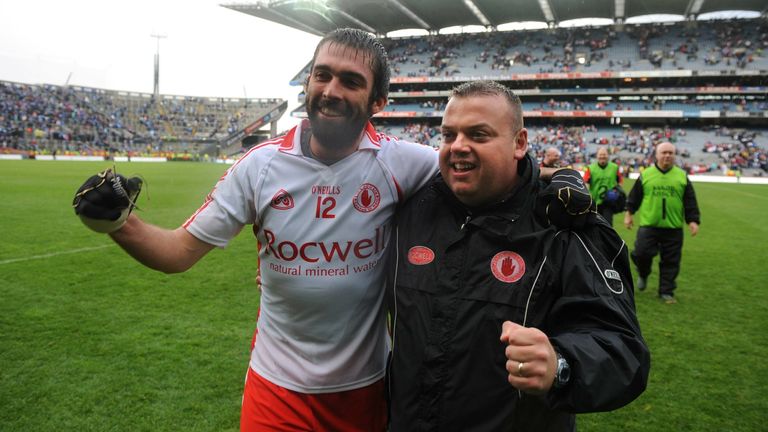 McCann celebrates the 2008 All-Ireland quarter-final win over Dublin