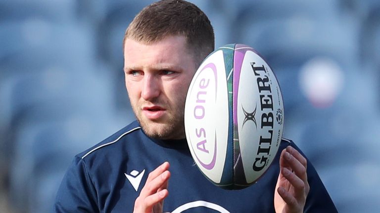 Scotland fly-half Finn Russell (PA)