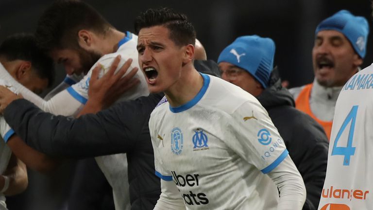 Florian Thauvin was on target as Marseille beat Brest on Saturday