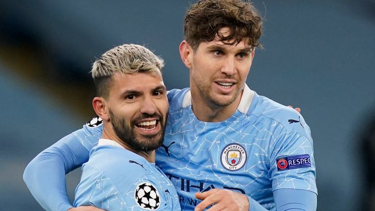 Sergio Aguero and John Stones