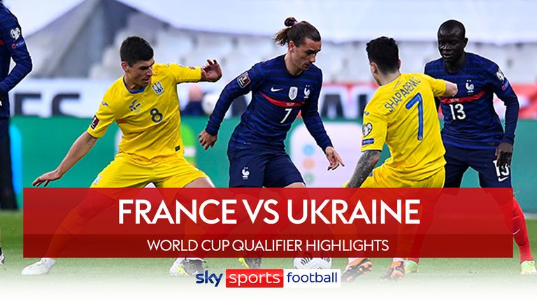 France take on Ukraine in a World Cup Qualifier