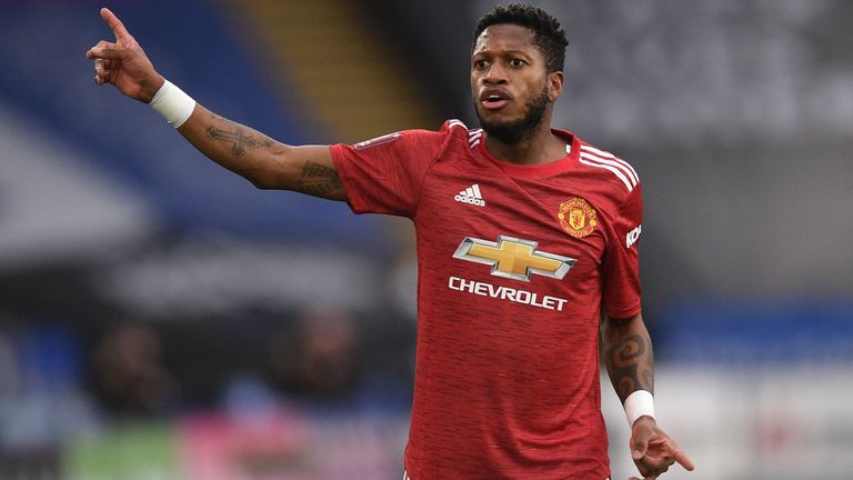 Getty: Fred of Man Utd