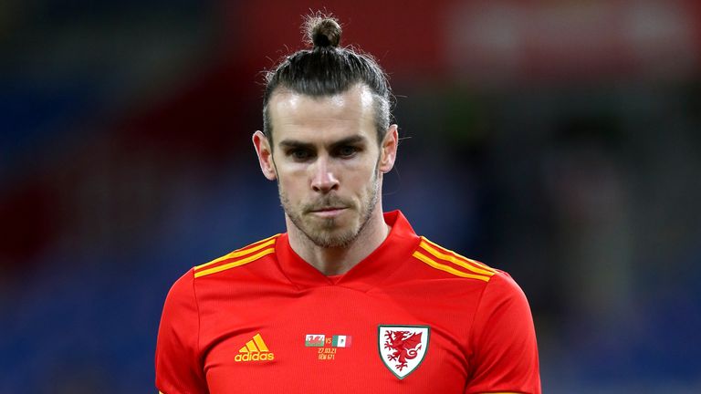 Wales&#39; Gareth Bale during the international friendly at the Cardiff City Stadium, Cardiff. Picture date: Saturday March 27, 2021 (PA Image)