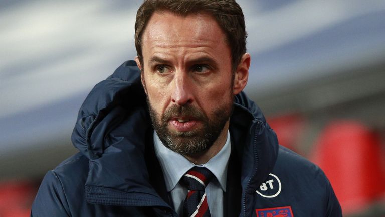 El entrenador de Inglaterra Gareth Southgate 