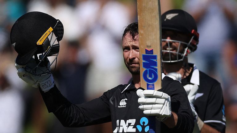Devon Conway hit his maiden ODI century for New Zealand as they swept Bangladesh (Getty)