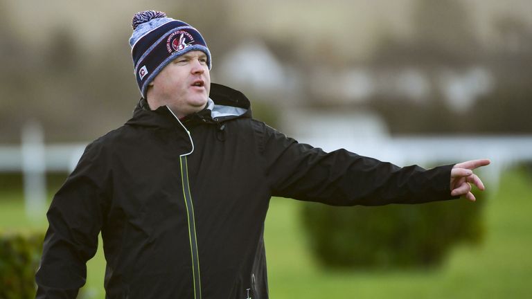 Gordon Elliott pictured on the gallops at Cheltenham