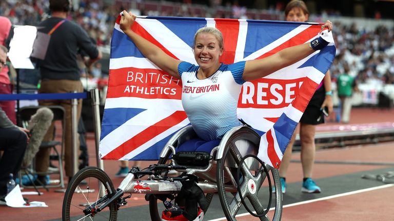 PA - Hannah Cockroft at the 2017 World Para Athletics Championships