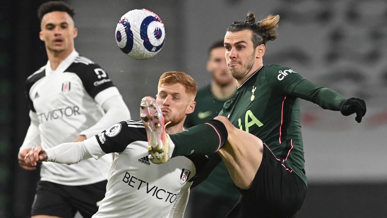 Harrison Reed compete's for possession with Gareth Bale (AP)