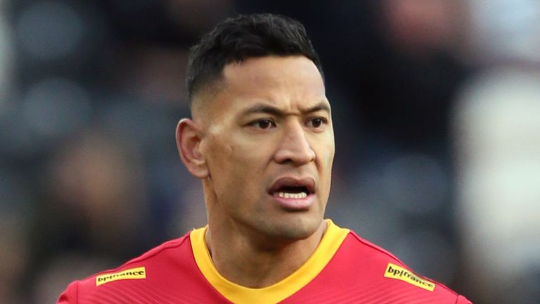 Israel Folau has an uncertain future with Catalans Dragons