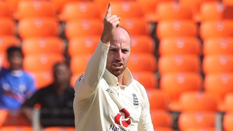 Jack Leach (Pic credit - BCCI)