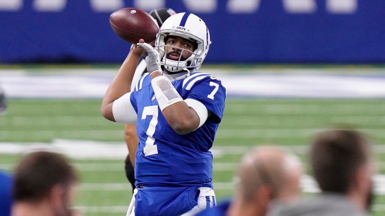 Jacoby Brissett is another quarterback on the move (AP Photo/AJ Mast)