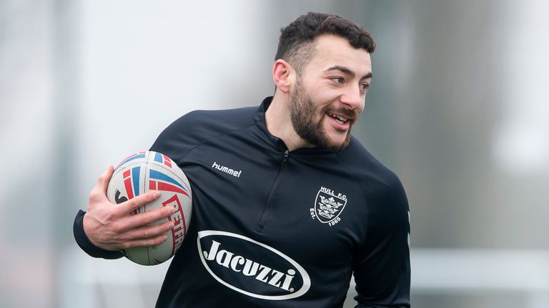 Picture by Allan McKenzie/SWpix.com - 15/02/2021 - Rugby League - Betfred Super League - Hull FC Training - Hull University Training Ground, Hull, England - Jake Connor.
