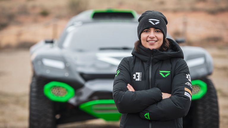 |Photographer: Charly Lopez|Event: Preseason Testing|Circuit: MotorLand Aragon|Location: Alcaniz|Series: Extreme E|Country: Spain|Season: 2020|Keyword: 2020|Team: Veloce Racing|Car: Spark ODYSSEY 21|Driver: Jamie Chadwick|