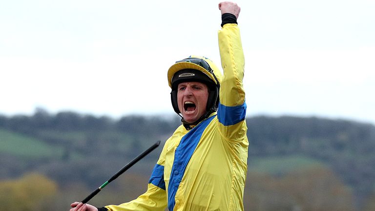 Jockey Jamie Codd celebrates victory in the National Hunt Challenge Cup Amateur Riders' Novices' Chase on Ravenhill on day one of the Cheltenham Festival at Cheltenham Racecourse, Cheltenham. PA Photo. Picture date: Tuesday March 10, 2020. See PA story RACING Cheltenham. Photo credit should read: Andrew Matthews/PA Wire. RESTRICTIONS: Editorial Use only, commercial use is subject to prior permission from The Jockey Club/Cheltenham Racecourse.