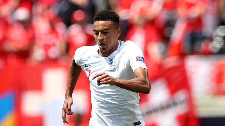England&#39;s Jesse Lingard during the Nations League Third Place Play-Off at Estadio D. Alfonso Henriques, Guimaraes