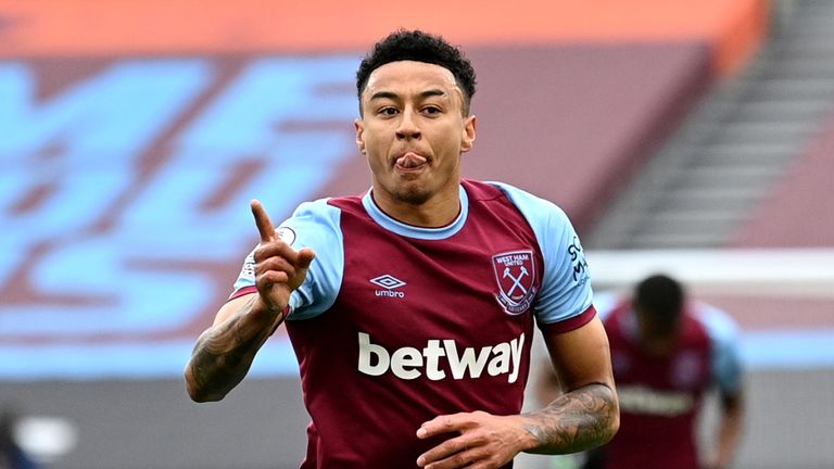 Lingard continued to impress for West Ham during the first period