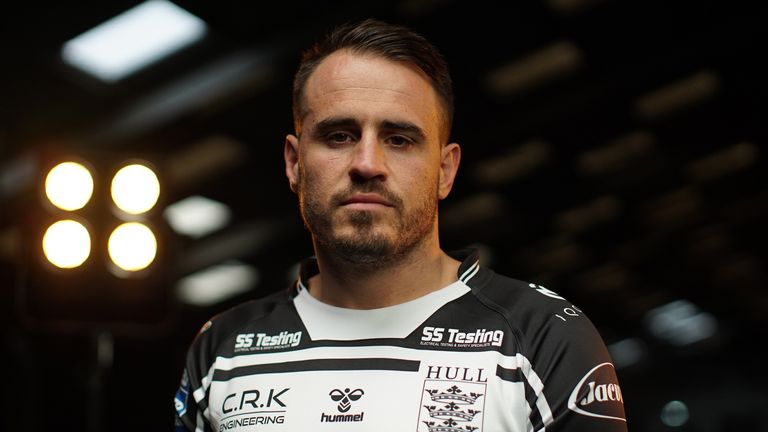 Picture by Jack Wray/Super League Europe/via SWpix.com - 06/03/2021 - Super League Season 2021 Pre Season Location Video Shoot and Stills Photography Portraits.
Hull FC - Josh Reynolds