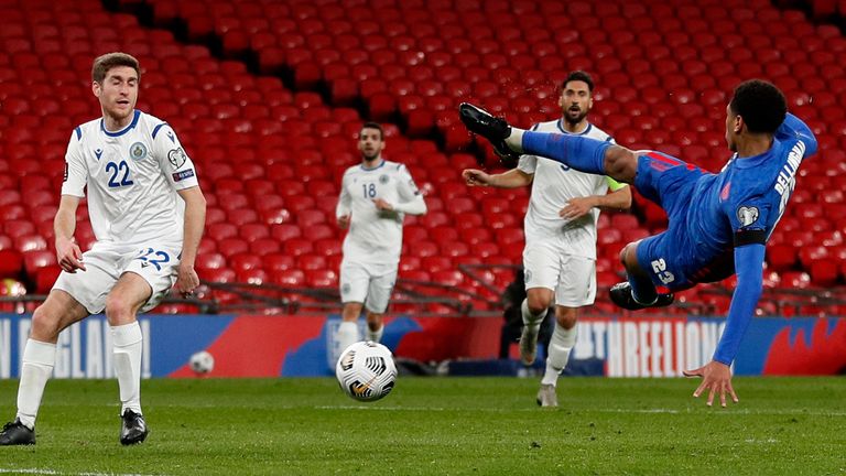 The Borussia Dortmund ace came close to scoring with an acrobatic effort