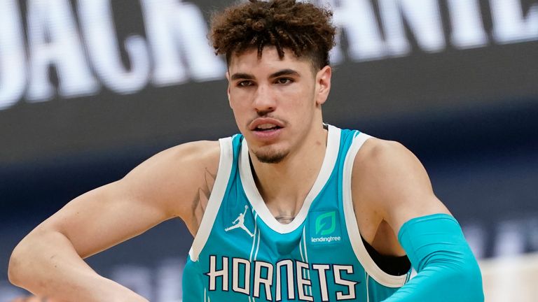 Charlotte Hornets guard LaMelo Ball (AP)