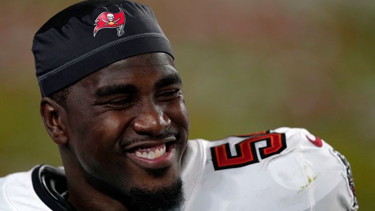 Lavonte David is heading for season 10 with the Bucs - AP images