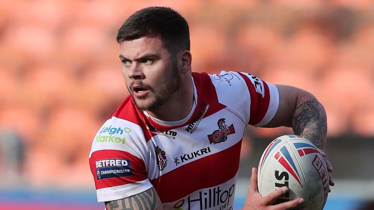 Picture by Ash Allen/SWpix.com - 19/05/2019 - Rugby League - Betfred Championship Summer Bash 2019 - Leigh Centurions v Widnes Vikings - Bloomfield Road, Blackpool, England - Liam Hood of Leigh Centurions.