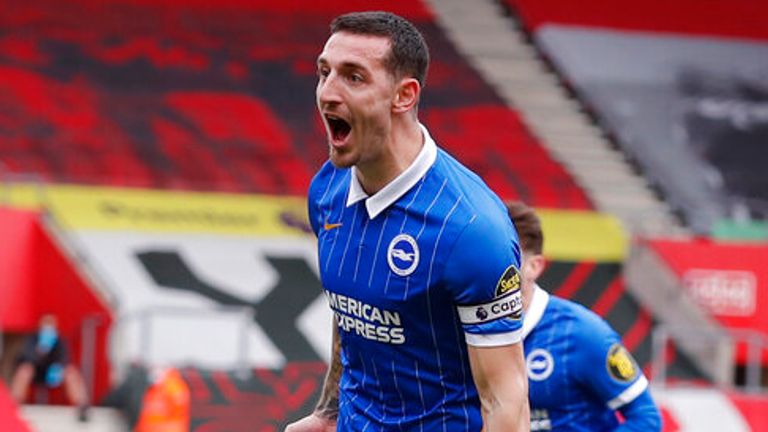 Lewis Dunk's powerful header gave Brighton the lead