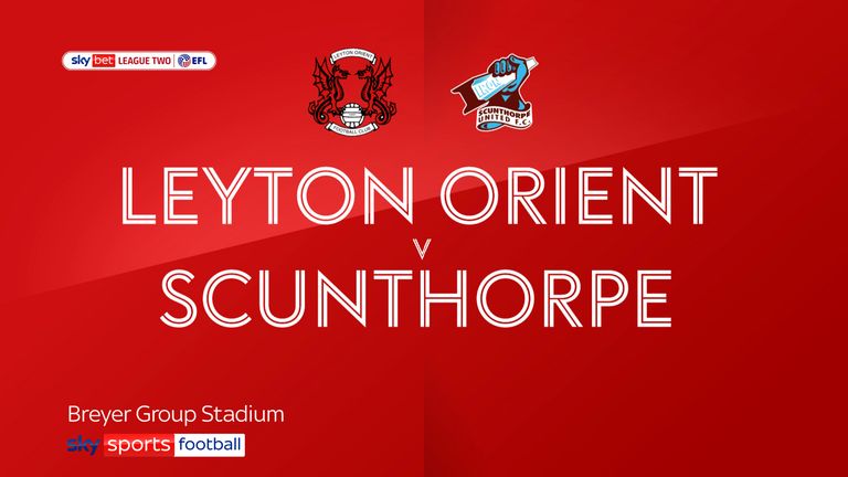 Leyton Orient v Scunthorpe badge