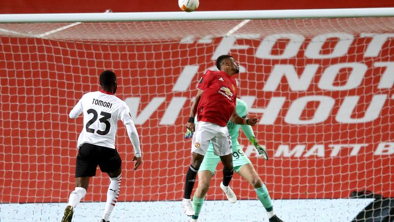 Amad Diallo's superb backwards header put Man Utd ahead