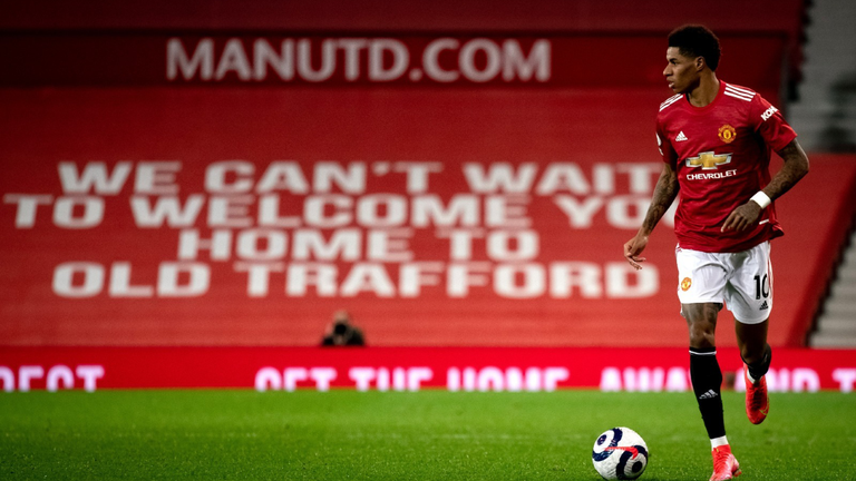 Marcus Rashford at Old Trafford