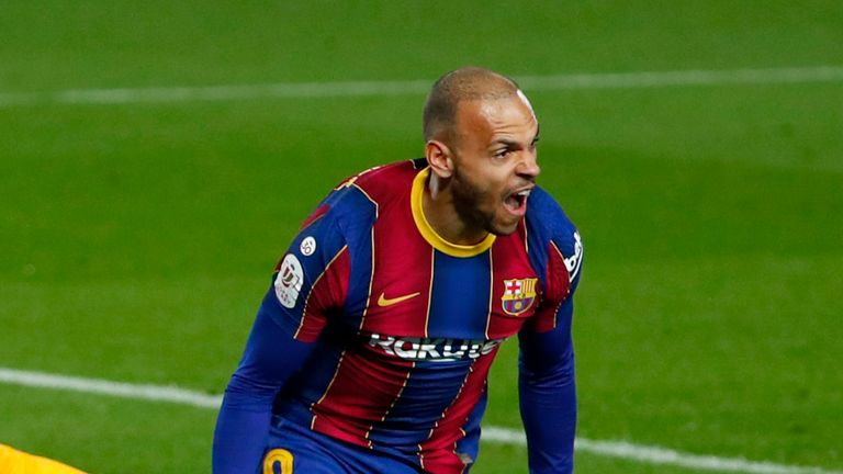 Martin Braithwaite - formerly of Middlesbrough - put Barcelona into the Copa Del Rey final with an extra-time winner to beat Sevilla
