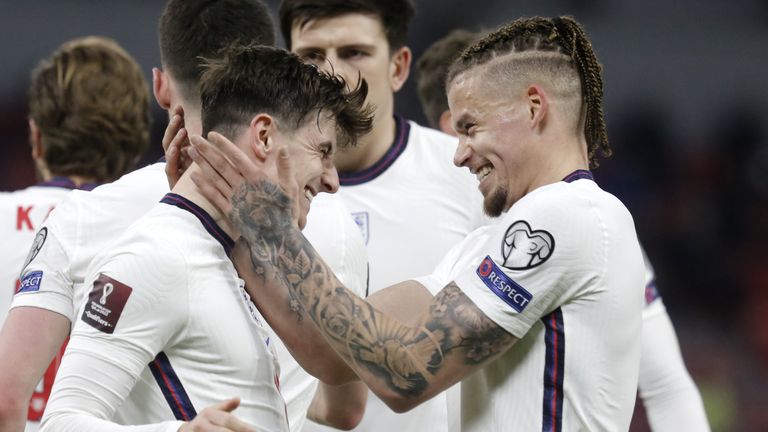 Mason Mount ha segnato il secondo gol dell'Inghilterra contro l'Albania
