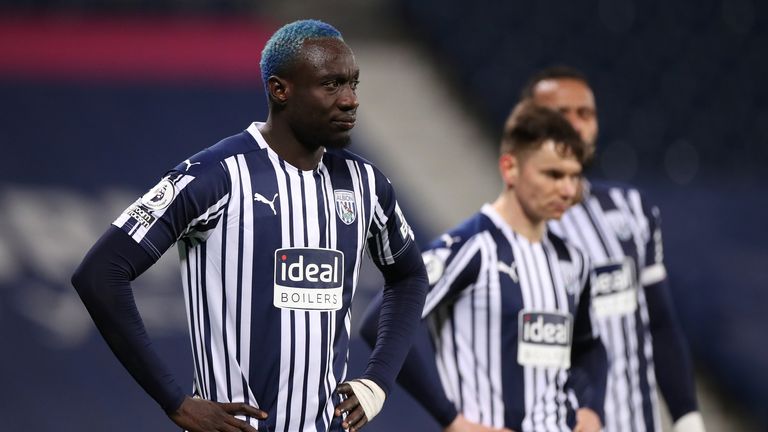Mbaye Diagne was denied a late equaliser for West Brom
