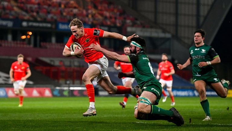  Mike Haley scores for Munster