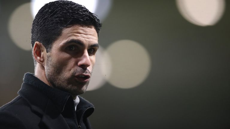 File photo dated 02-02-2021 of Arsenal manager Mikel Arteta. Issue date: Wednesday March 3, 2021.

