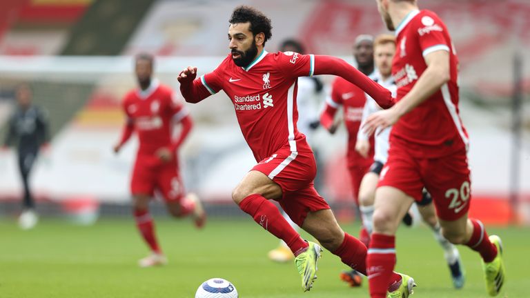 Mohamed Salah in Premier League action against Fulham (AP)