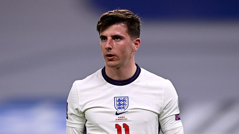 Mason Mount missed training with England on Tuesday afternoon