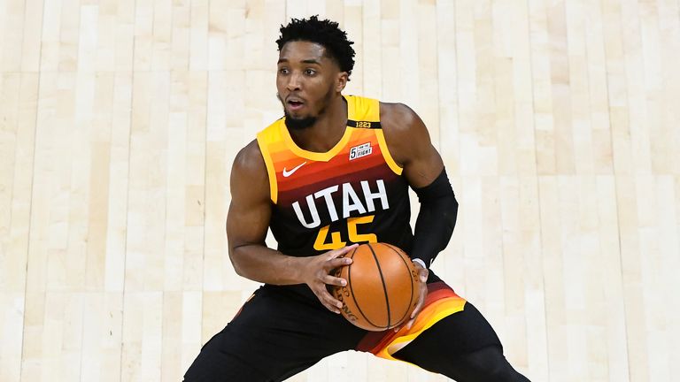 NBA_ Utah''Jazz''Men 32 12 Donovan Mitchell Rudy Gobert Basketball