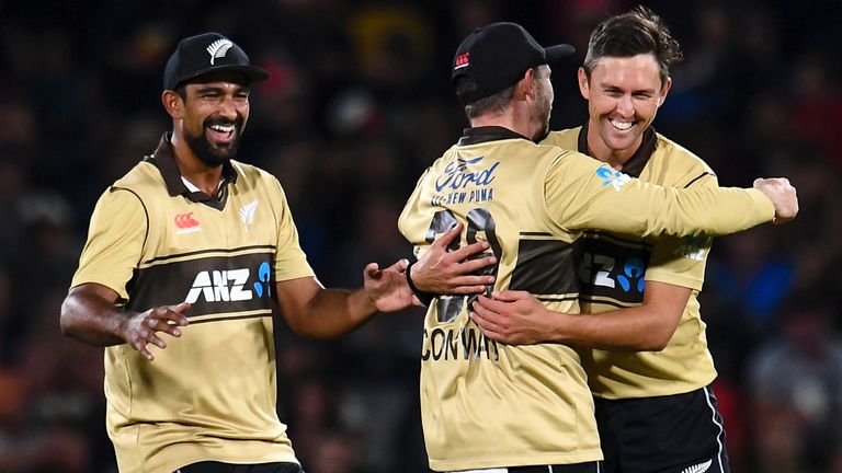 New Zealand in T20 action against Australia (Associated Press)